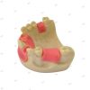 Side view of dental implant training model featuring realistic gingiva and multiple edentulous areas