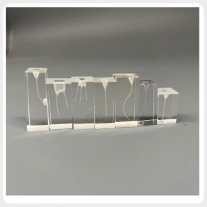 Dental root canal training resin blocks with different canal anatomy for endodontic practice