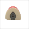 Dental training model base compatible with phantom head simulator