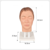 Female Facial Training Head Size Display Female facial injection training head model dimensions silicone practice mannequin