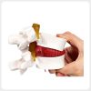 lumbar-disc-prolapse-teaching-model Handheld white lumbar disc herniation model for compression demonstration