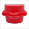Flexible resin face mask for dental training manikin front view
